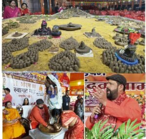 सवा लाख पार्थिव शिवलिंग पूजन के पावन अवसर पर 500 धर्मांतरित परिवारों की विधि-विधान से सनातन धर्म में घर वापसी